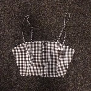 Gingham crop top